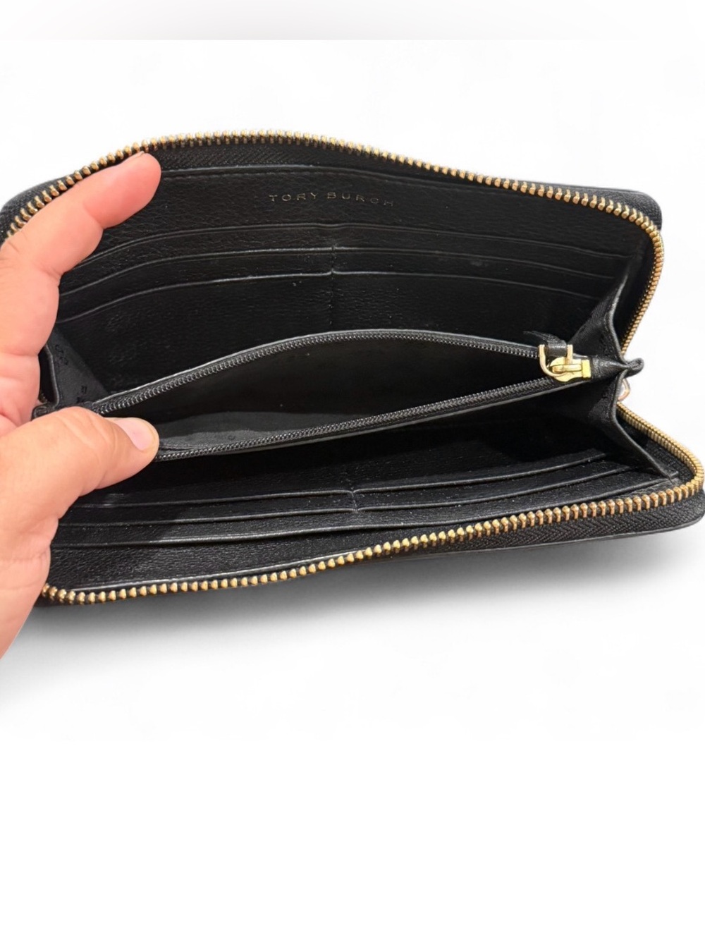 Tory Burch Black Leather Wallet - Picture 4 of 6